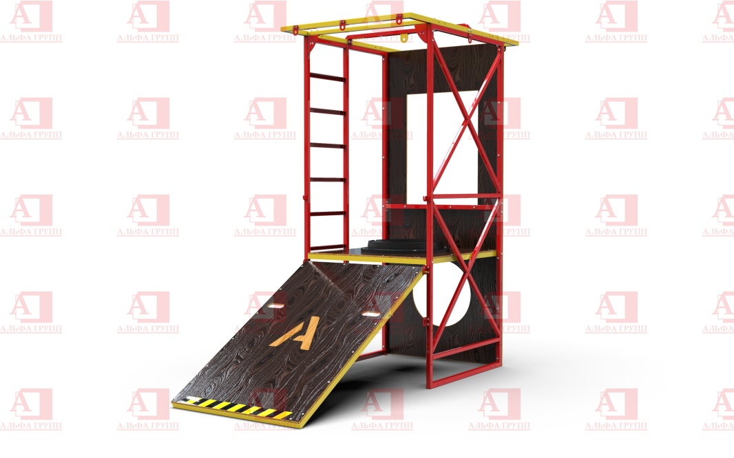 Учебно-тренировочный полигон Альпинист-2-0 (2,7м + бревно). Учебно-тренировочный полигон Альпинист-2-0 (2,7м + бревно).