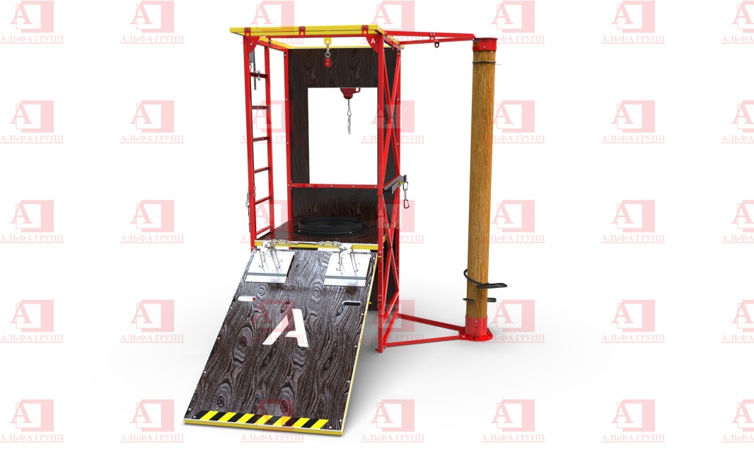 Учебно-тренировочный полигон Альпинист-2-0 (2,7м + бревно). Учебно-тренировочный полигон Альпинист-2-0 (2,7м + бревно).